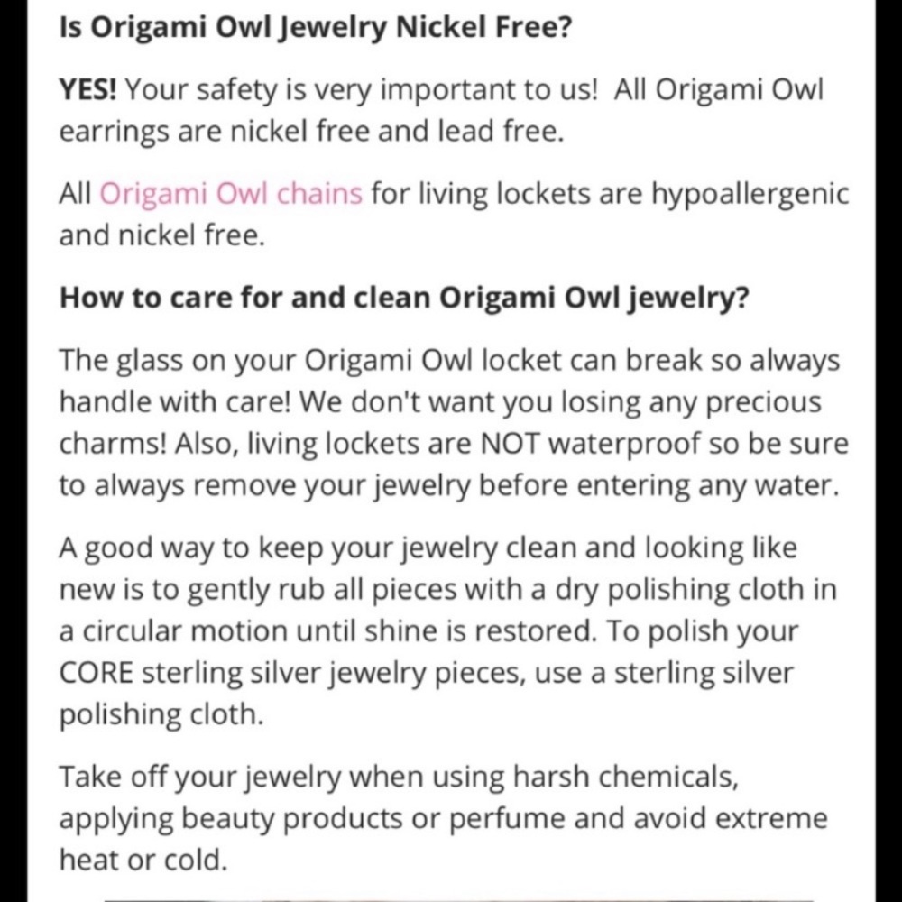 Origami Owl Silver locket w/ Crystals - Picture 5 of 5